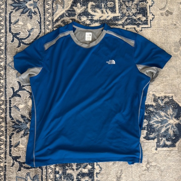 The North Face Other - The North Face Men's Short Sleeve Blue and Gray Tee